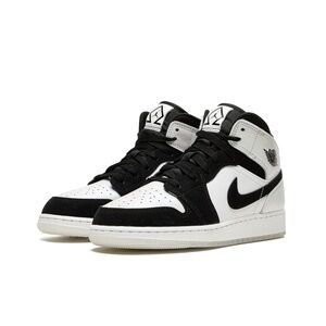 Jordan Kids Air Jordan 1 Mid Sneakers-black/white